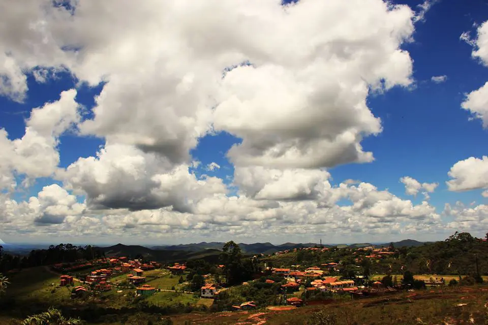 Ibitipoca no alto das montanhas.