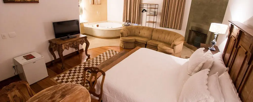 Quarto da pousada Pequena Tiradentes, MG.
